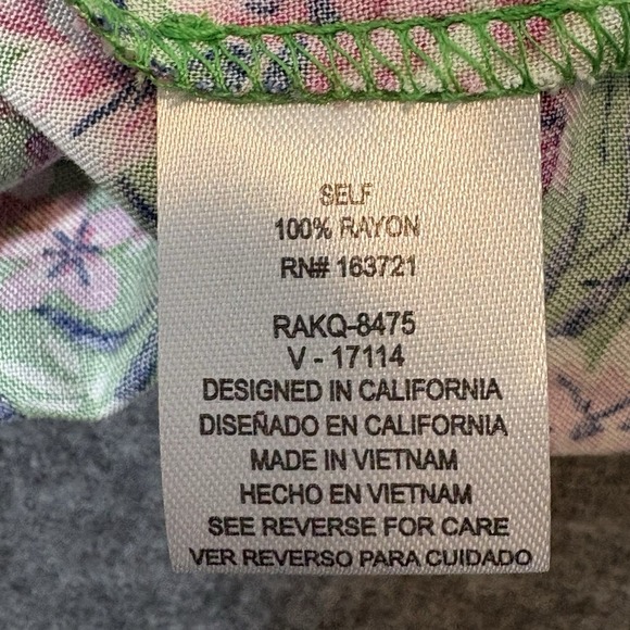 Be Bop Floral Print Rayon Sleeveless Romper Juniors Women Size Medium - Picture 12 of 13